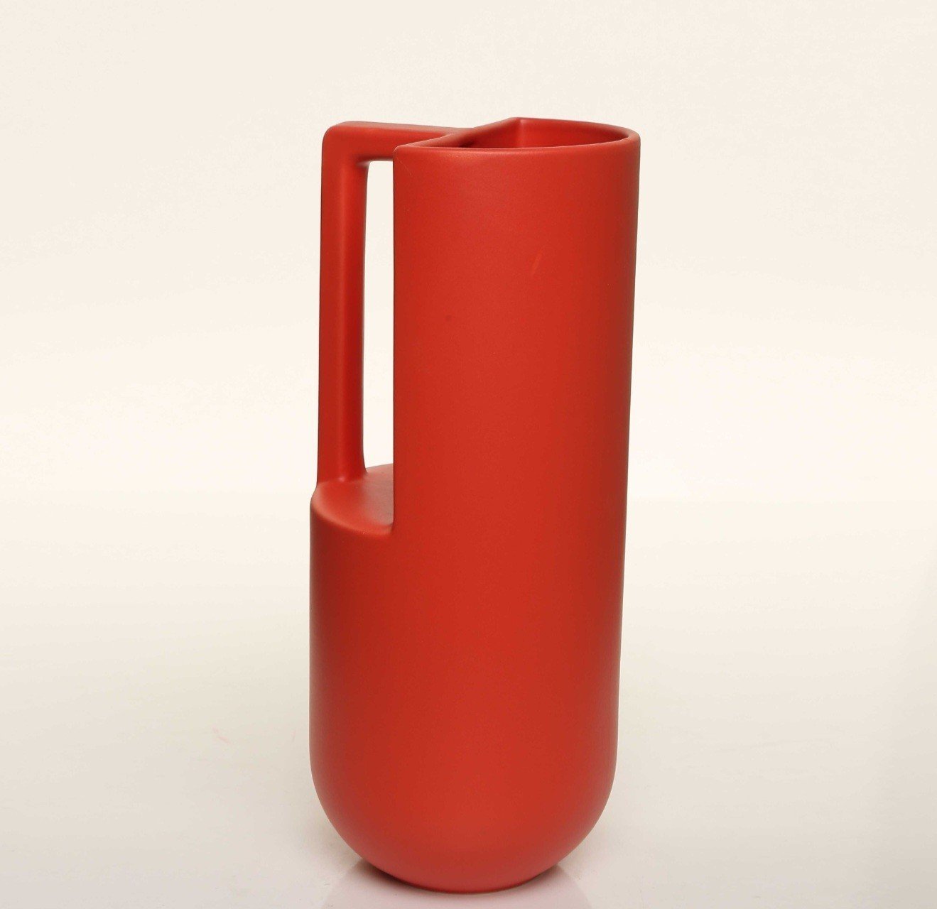 Handle Kırmızı Büyük Boy Vazo