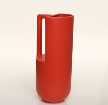 Handle Kırmızı Büyük Boy Vazo
