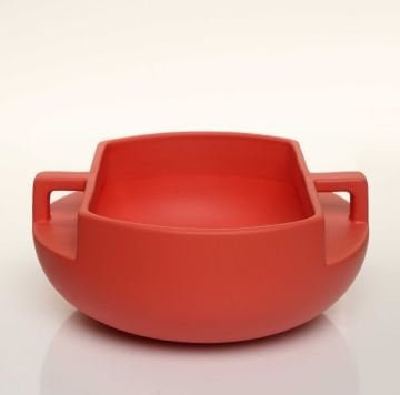 Handle Kırmızı Dekoratif Kase