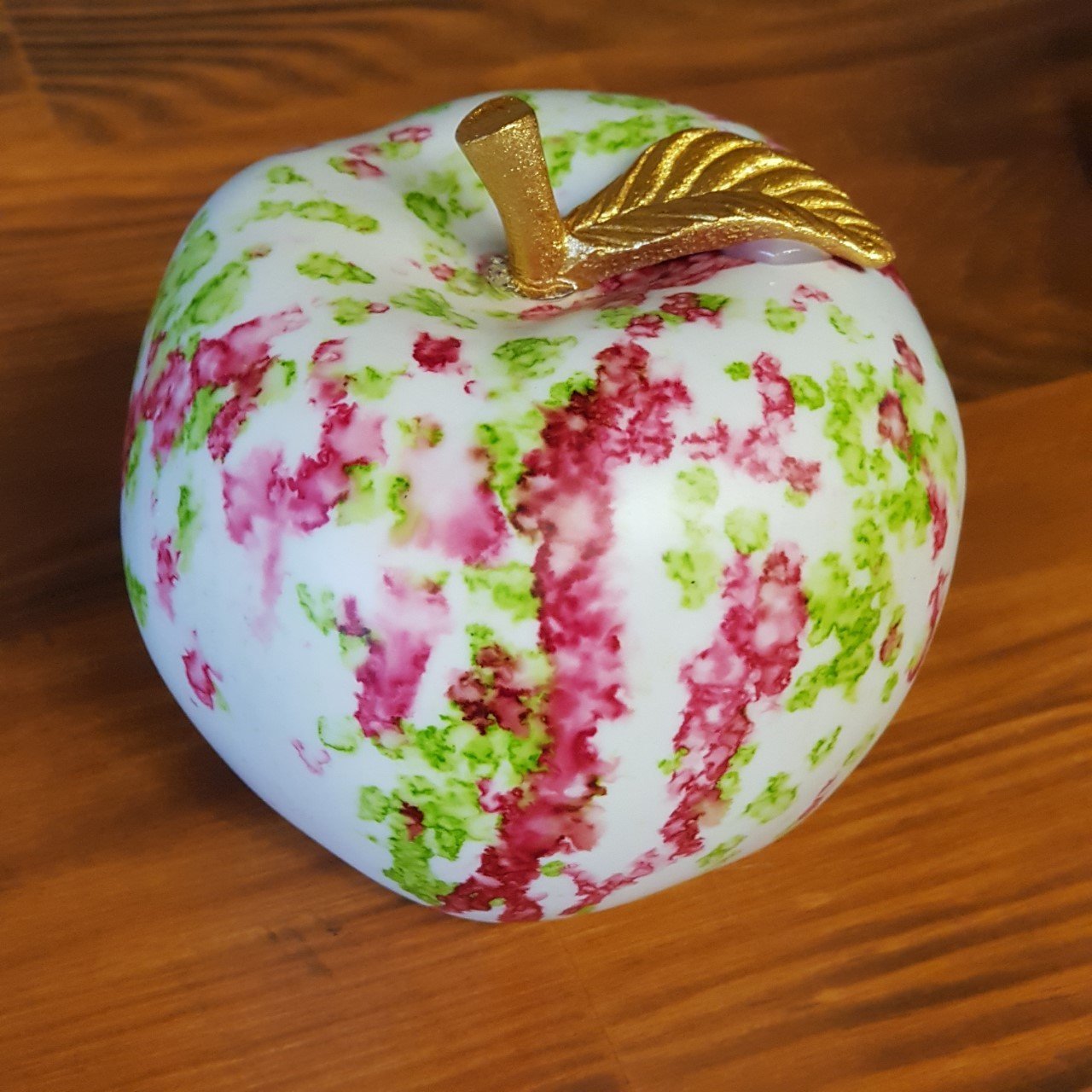 Artistik El Boyama Elma Dekor Küçük Boy