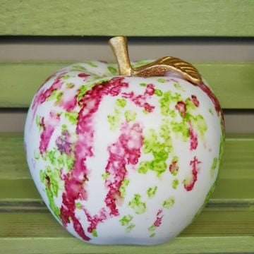 Artistik El Boyama Elma Dekor Küçük Boy