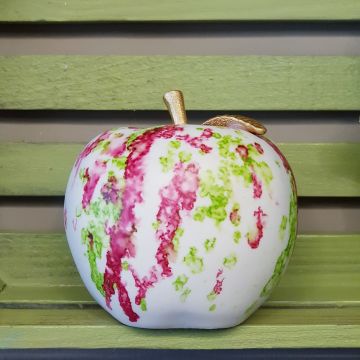 Artistik El Boyama Elma Dekor Küçük Boy