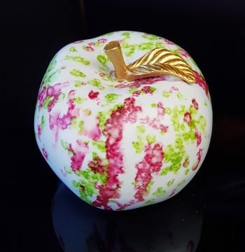 Artistik El Boyama Elma Dekor Küçük Boy