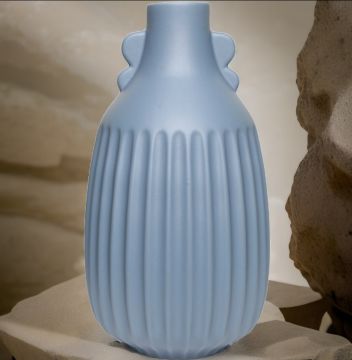 Antique Mavi Vazo Orta Boy