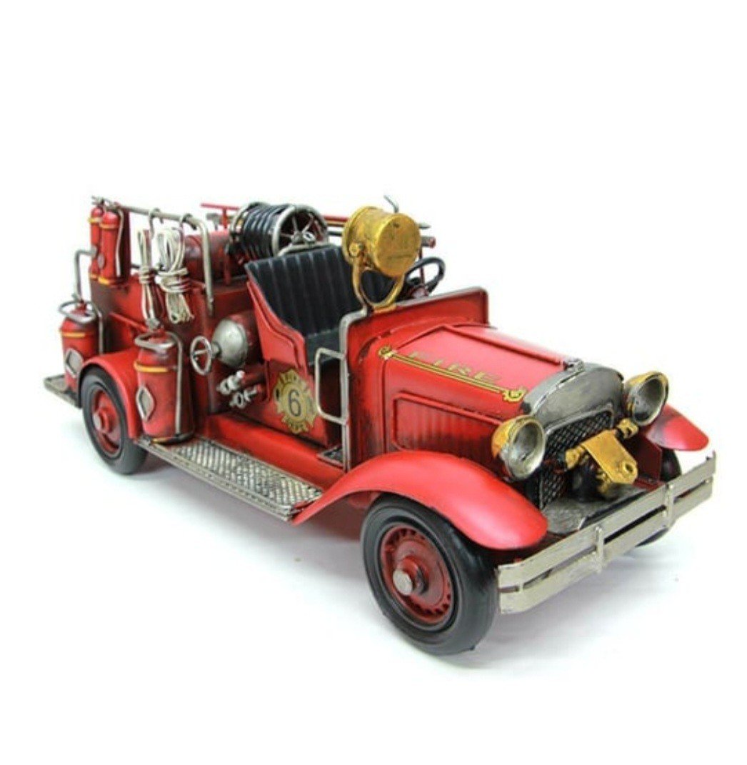 Dekoratif Metal İtfaiye Arabası