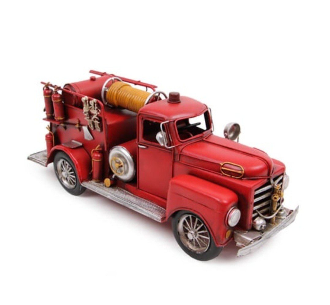 Dekoratif Metal İtfaiye Arabası