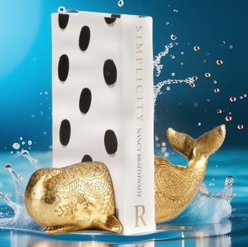 Gold Balina Model Kitap Tutucu