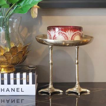 Flamingo Model Ayaklı Gold Sunumluk