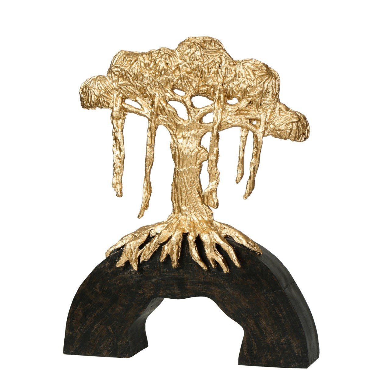 Gold & Siyah Yamaçta Ağaç Dekor