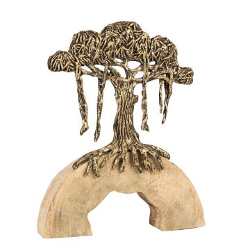 Gold & Naturel Yamaçta Ağaç Dekor