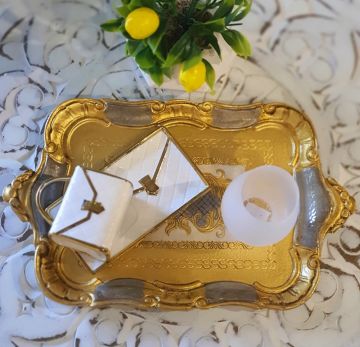 Gül Ağacı Tepsi Mini Boy 31x19cm