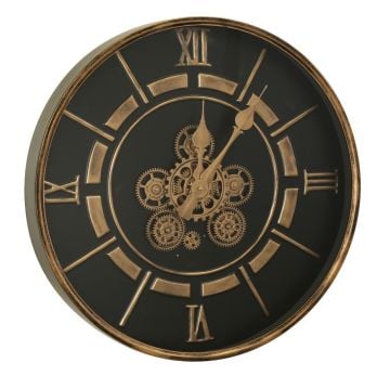 Antik Çarklı Duvar Saati 60 cm