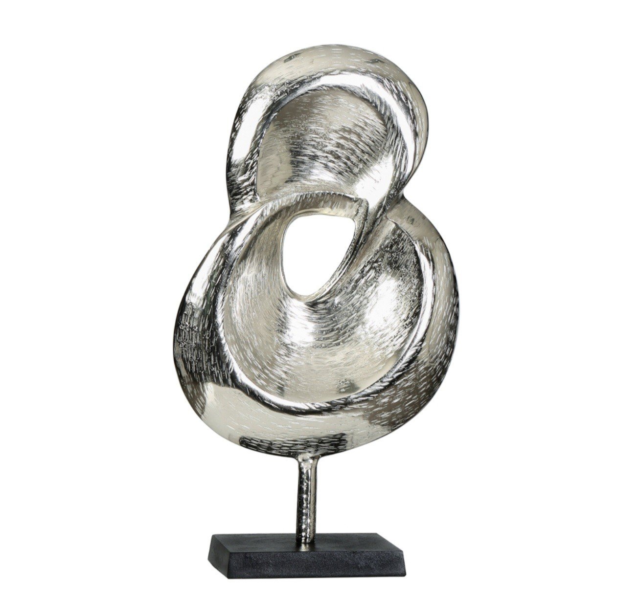 Gümüş Kaideli Metal Dekoratif Obje 47cm