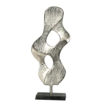 Gümüş Kaideli Metal Dekoratif Obje 49cm