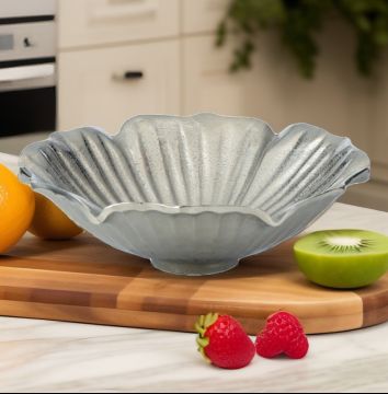 Gümüş Dekoratif Kase & Gondol 26cm