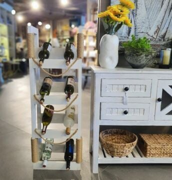 Wines Ayaklı 8 li Şaraplık Beyaz