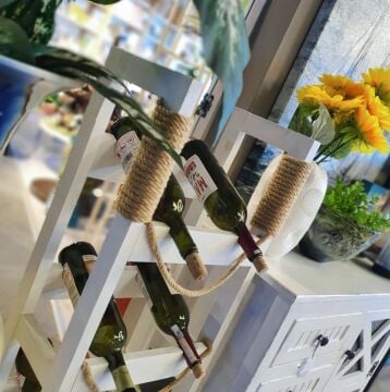 Wines Ayaklı 8 li Şaraplık Beyaz