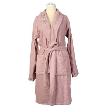 Marie Claire Paris Fiorella Micro Kadın Tek Bornoz Gül Kurusu L-XL