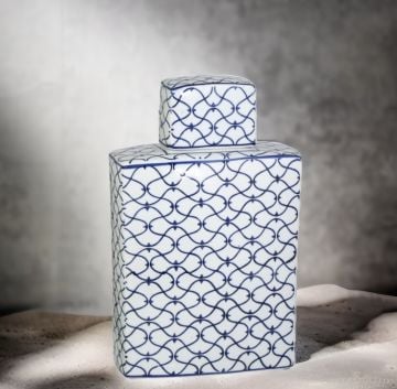 Oriental Dekoratif Kapaklı Vazo Büyük Boy