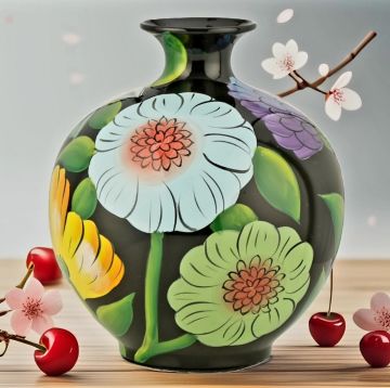 Fleur Seramik Vazo 28 cm