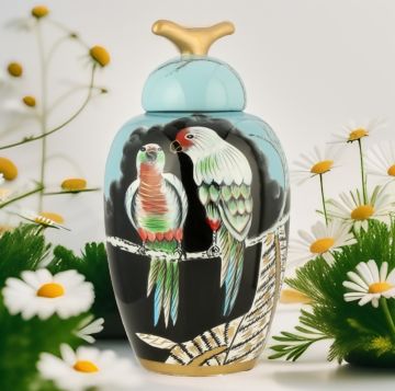 Polly Seramik Turkuaz Vazo 38 cm