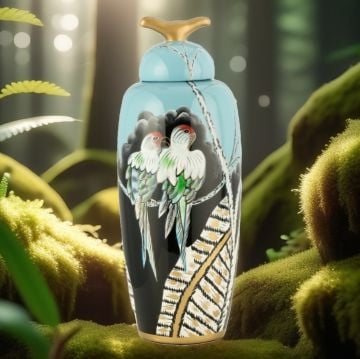 Polly Seramik Turkuaz Vazo 48 cm