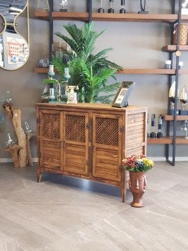 Çok Amaçlı Ahşap Masif Konsol