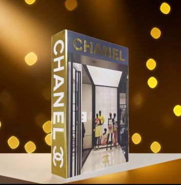 Chanel Mağaza Açılır Dekoratif Kitap Kutusu