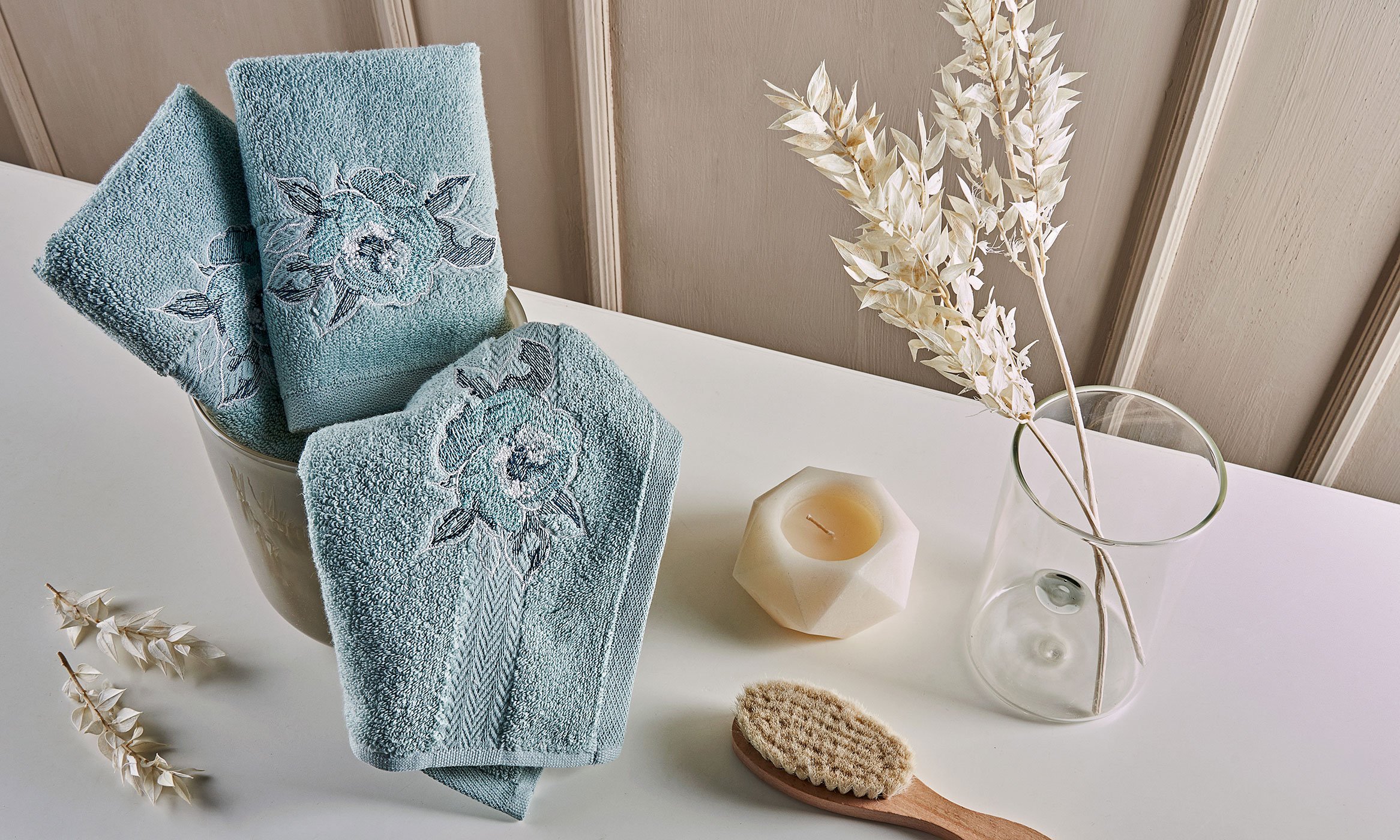 Marie Claire Paris Micro Fiorella 3'Lü El Havlusu Yeşil