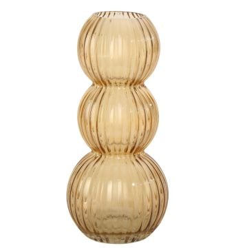 Sarı Su Kabağı Model Cam Vazo Büyük Boy