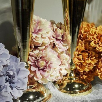 Altın Ayaklı İkili Şamdan