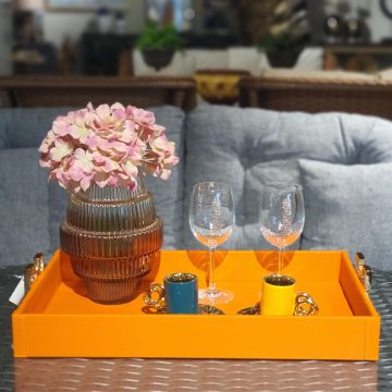 Dekoratif Deri Tepsi