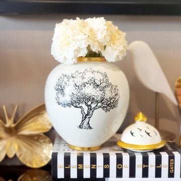 Ağaç Desenli Şah Küp Orta Boy 26 cm