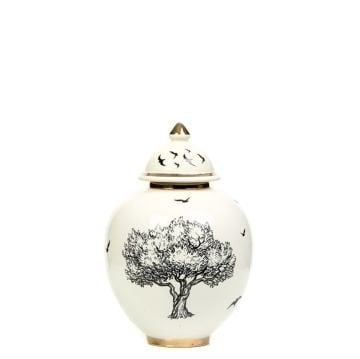 Ağaç Desenli Şah Küp Orta Boy 26 cm