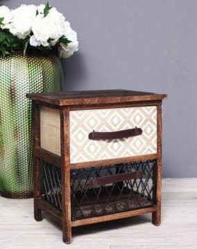 Dekoratif İki Çekmeceli Sepet