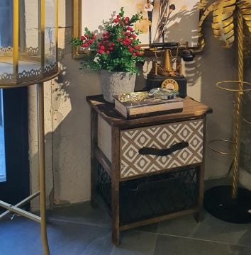 Dekoratif İki Çekmeceli Sepet